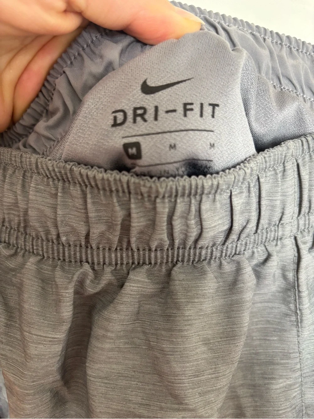 Nike Orange Cropped Athletic Tank with Gray Nike Running Shorts